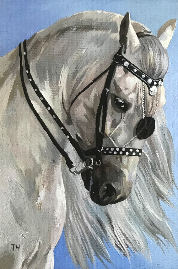 Miniature "White Horse" from Tatjana Cechun